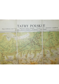 Tatry Polskie,mapa, 1923r.