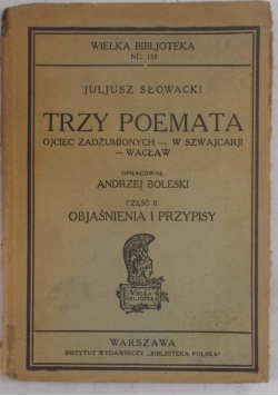 Trzy poemata, 1929 r.