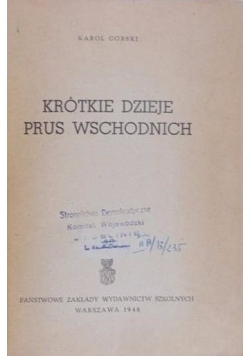 Krótkie dzieje Prus Wschodnich, 1946 r.