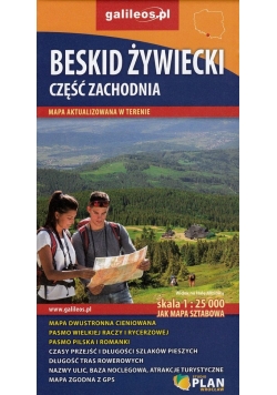 Beskid Żywiecki część zachodnia mapa 1:25 000