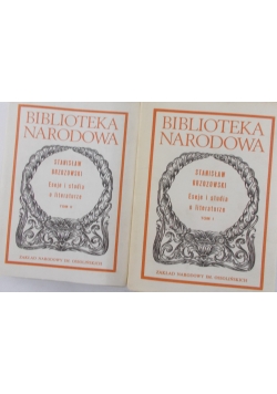 Eseje i studia o literaturze - TOM I, II