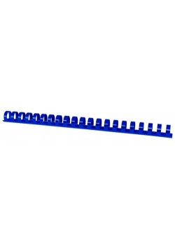 Plastikowe grzbiety do bindowania A4 16mm 100 sztuk niebieskie