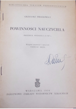 Powinności nauczyciela