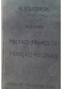 Słownik Polsko - Francuski , miniatura