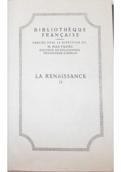 Bibliotheque Francaise.Comte de Gobineau La Renaissance, 1922r.