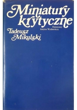 Miniatury krytyczne