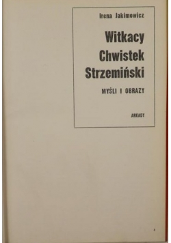 Witkacy Chwistek Strzemiński. Myśli i obrazy