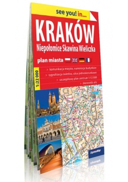 Kraków, Niepołomice, Skawina, Wieliczka see you! In papierowy plan miasta 1:22 000