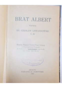 Brat Albert, 1927r.