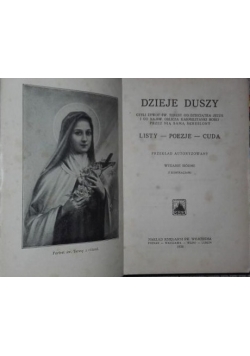 Dzieje duszy, Listy - poezje - cuda, 1926 r.