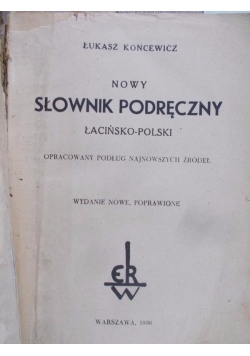 Nowy słownik łacińsko-polski