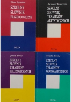 Szkolny Słownik terminów Geograficznych \ Filozoficznych \Artystycznych \ Frazeologiczny
