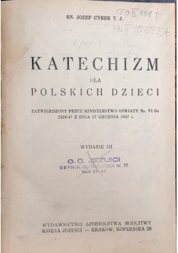 Katechizm dla polskich dzieci, 1948 r.