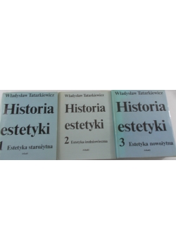 Historia estetyki tom 1,2 3
