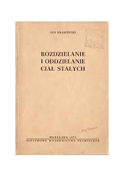 Rozdzielanie i oddzielanie ciał stałych