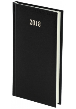 Kalendarz 2018 A6 tygodniowy Albit czarny