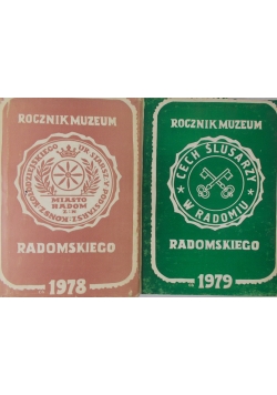 Rocznik muzeum radomskiego zestaw dwóch książek