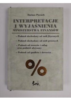 Interpretacje i wyjaśnienia Ministerstwa Finansów