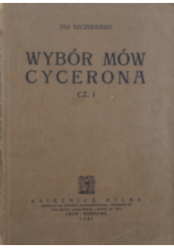 Wybór mów Cycerona, 1927 r.