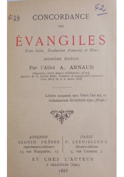 Evangiles , 1885 r.