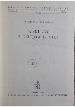 Wykład z dziejów logiki