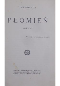 Płomień , 1928 r.