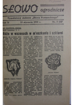 Słowo ogrodnicze, 1950 r.