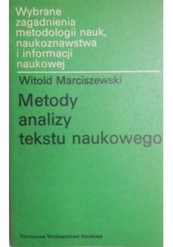Metody analizy tekstu naukowego
