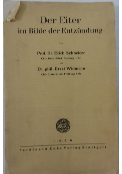 Der Eiter im bilde der Entzundung, 1936r