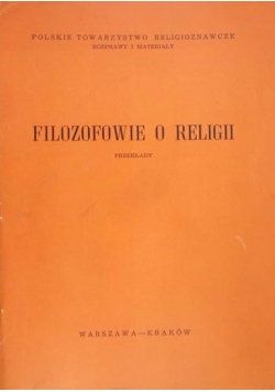 Filozofowie o religii