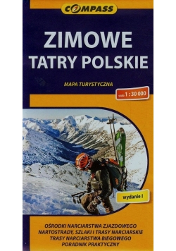 Zimowe Tatry Polskie mapa turystyczna 1:30 000
