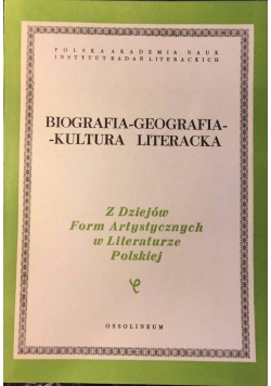 Biografia-geografia-kultura literacka