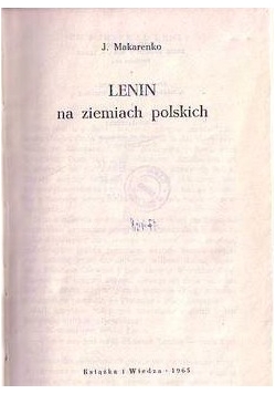 Lenin na ziemiach polskich