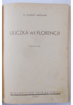 Uliczka we Florencji