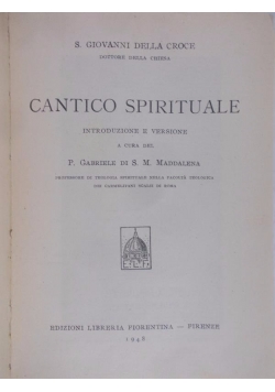 Cantico Spirituale, 1948r.