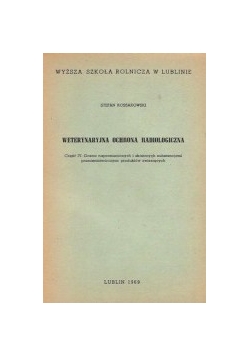 Weterynaryjna ochrona radiologiczna