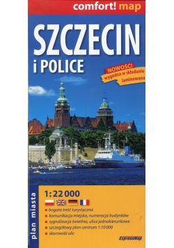 Szczecin i Police plan miasta 1:22 000