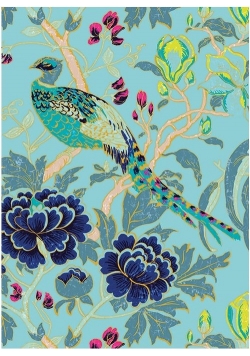 Karnet B6 z kopertą Magnolia Peacock