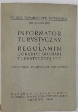 Informator turystyczny , 1949 r.