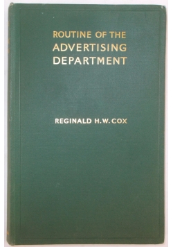 Routine Of The Advertising Department, 1933 R.