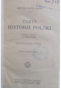 Zarys historji Polski , 1919 r.