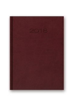 Kalendarz 2018 21D A5 bordowy
