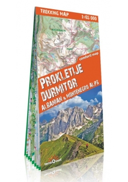 Alpy Albani i Czarnogóry Durmitor i Prokletije 1:65 000