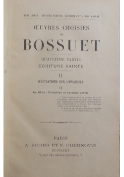 De Bossuet, Tom II