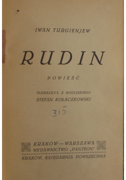 Rudin,1929 r.