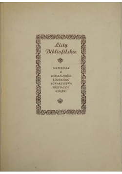 Listy bibliofilskie