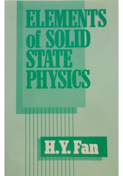 Elements of solid state physics