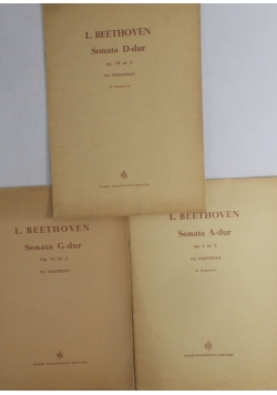 Sonata A- dur/  Sonata D-dur / Sonata G- dur- L. Beethoven