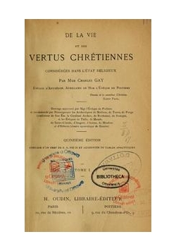 Vertus Chretiennes, 1875 r.