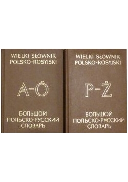 Wielki słownik polsko - rosyjski zestaw 2 książek